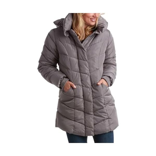 Womens Puffer Jacket - Heavyweight Insulated Quilted Parka Winter Coat - Hooded Bubble Winter Jacket for Women