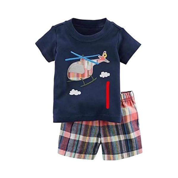 Toddler Boy's Short Sleeve T-Shirt and Short Outfit Set 2-7T